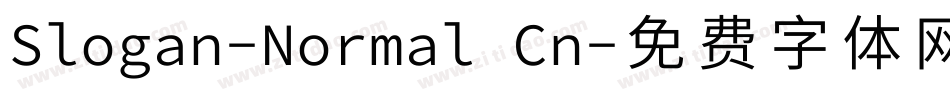 Slogan-Normal Cn字体转换